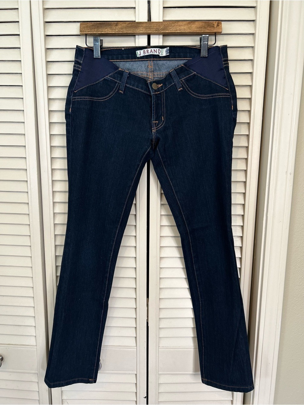 J Brand Mama J Dark Wash Maternity Bootcut Jeans Size 28 EUC
